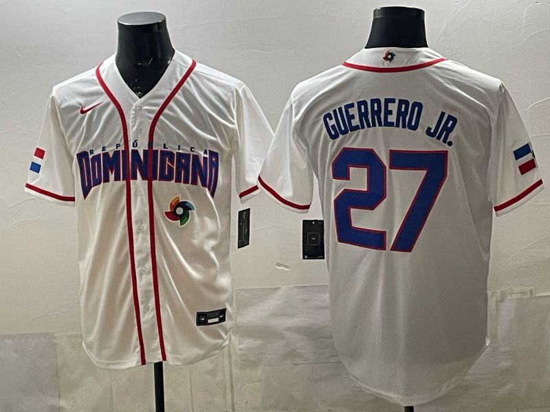 Men 2026 World Cub #27 Guerrero jr White Game Nike MLB Jersey style 006